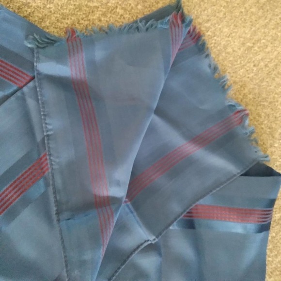 Vintage Striped Fringe Scarf Hair Tie - Picture 2 of 3